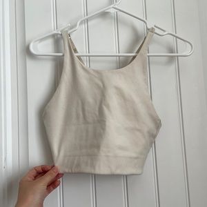 Girlfriend Collective Ivory Topanga Halter Bra